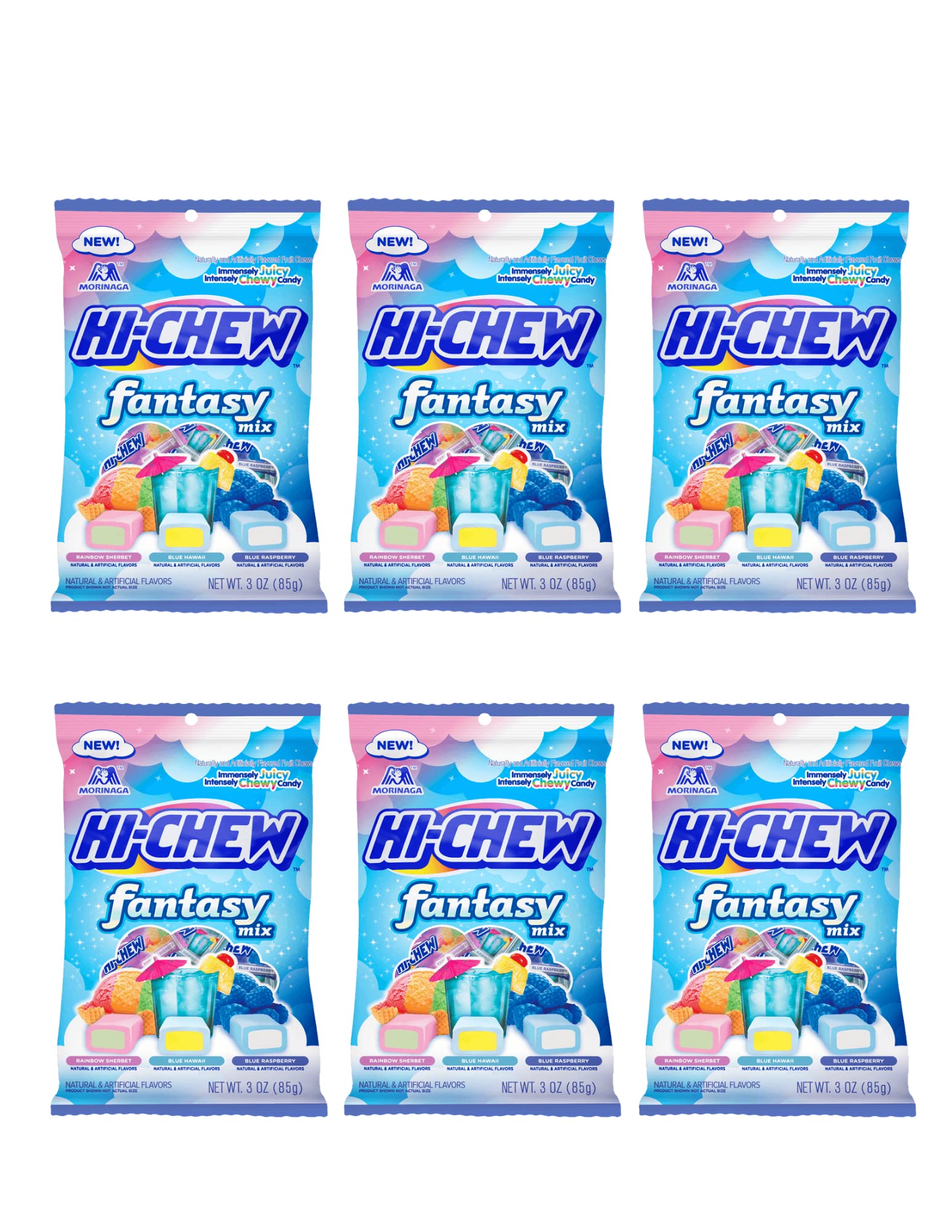 Bulk Case Hi Chew Fantasy Mix, Fruit Plus, Reduced Sugar, Infrusions, Authentic Japanese Candies (Fantasty Mix)