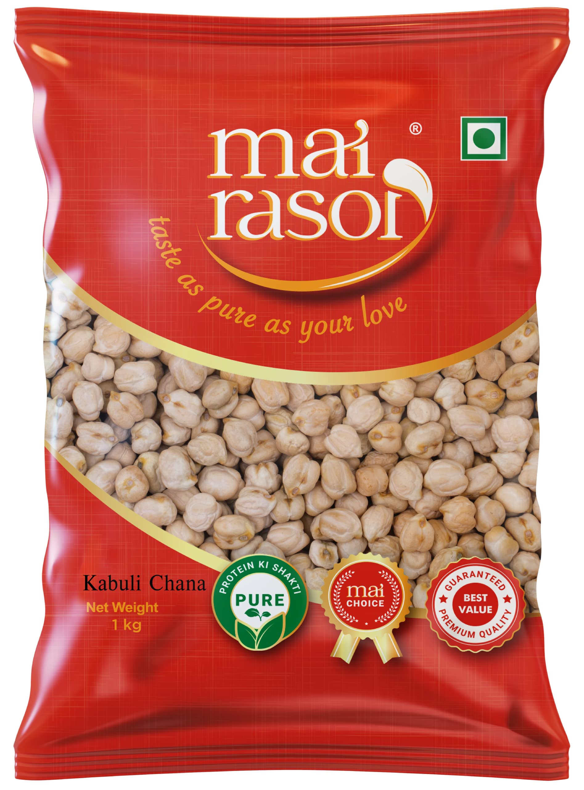 MAI RASOI Kabuli Chana/Channa Punjabi Chole 1Kg Pouch