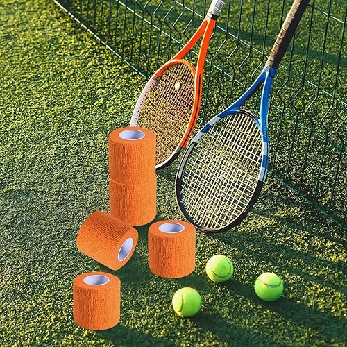 Miniatura 8 de Paquete de 15 rollos de vendaje autoadhesivo transpirable y cohesivo de 2 pulgadas x 5 yardas, cinta elástica autoadhesiva para estiramiento