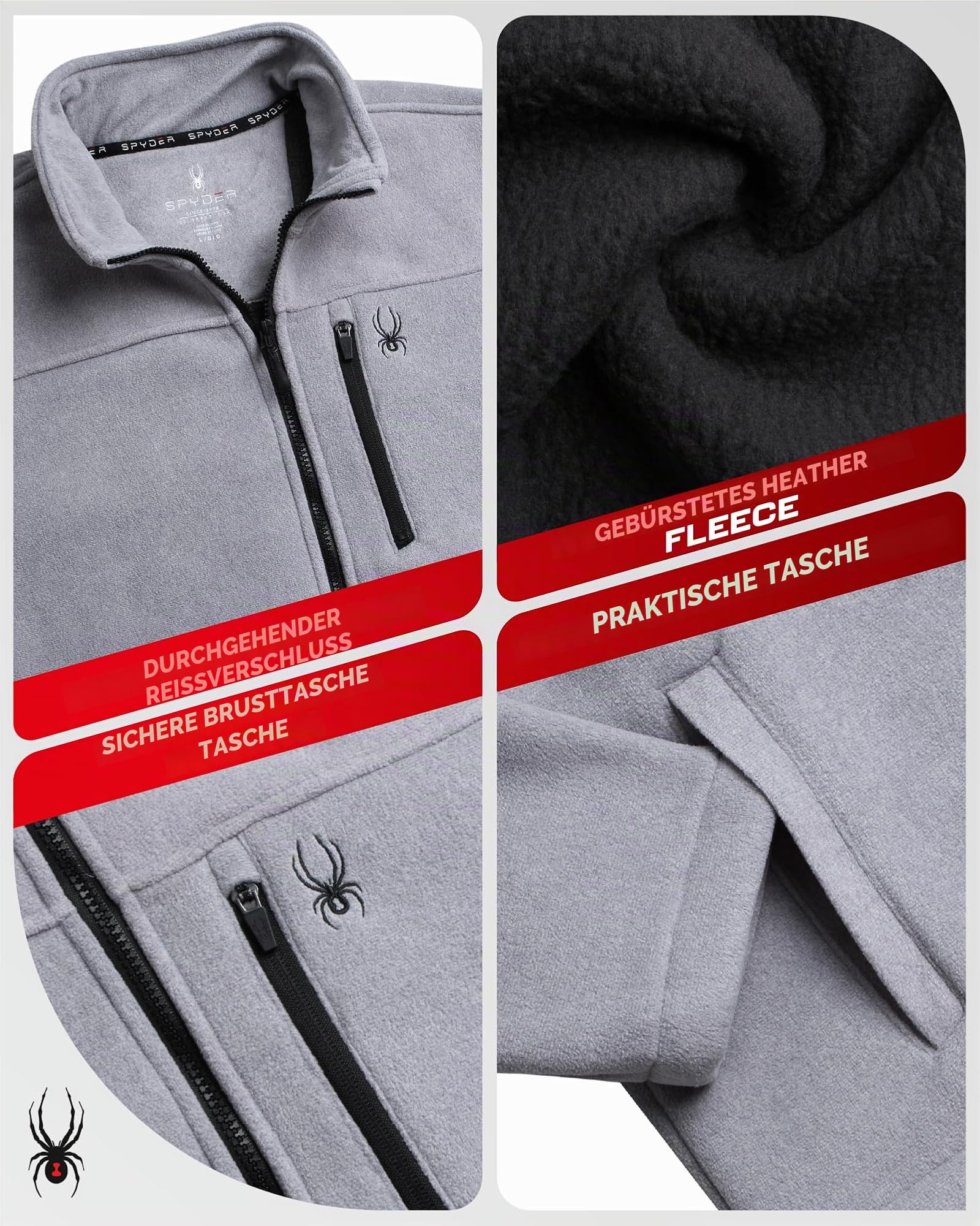Spyder Herren M Spyd Sherp Flc Zip Fleecejacke