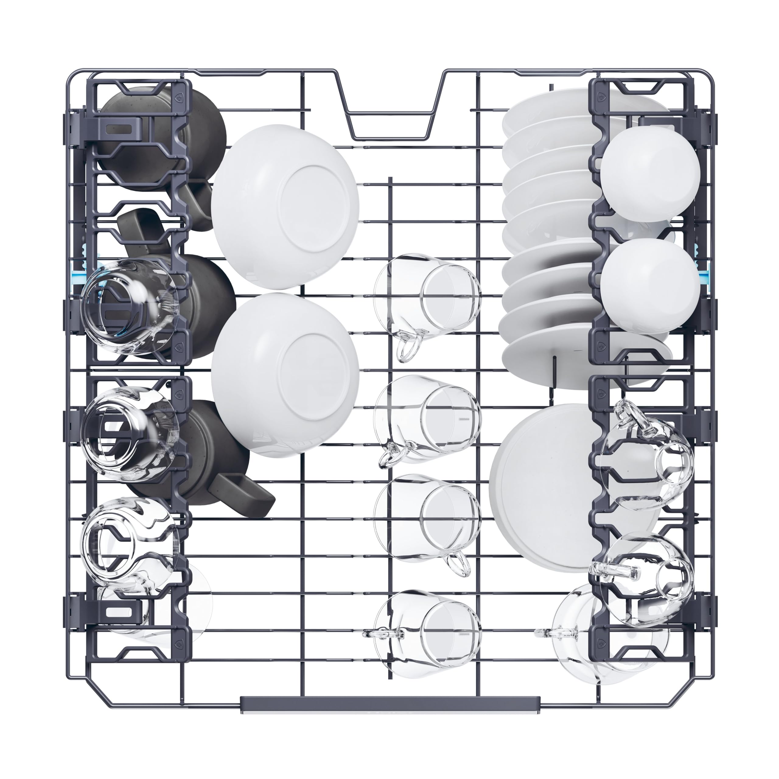 Haier I-PRO SHINE SERIE 3 XF 5C4M1X freistehender Geschirrspüler / 15 Maßgedecke/Breite 60 cm/AutoDoor/PowerWash / 3. Oberkorb für Besteck/Vollwasserschutz/Edelstahl