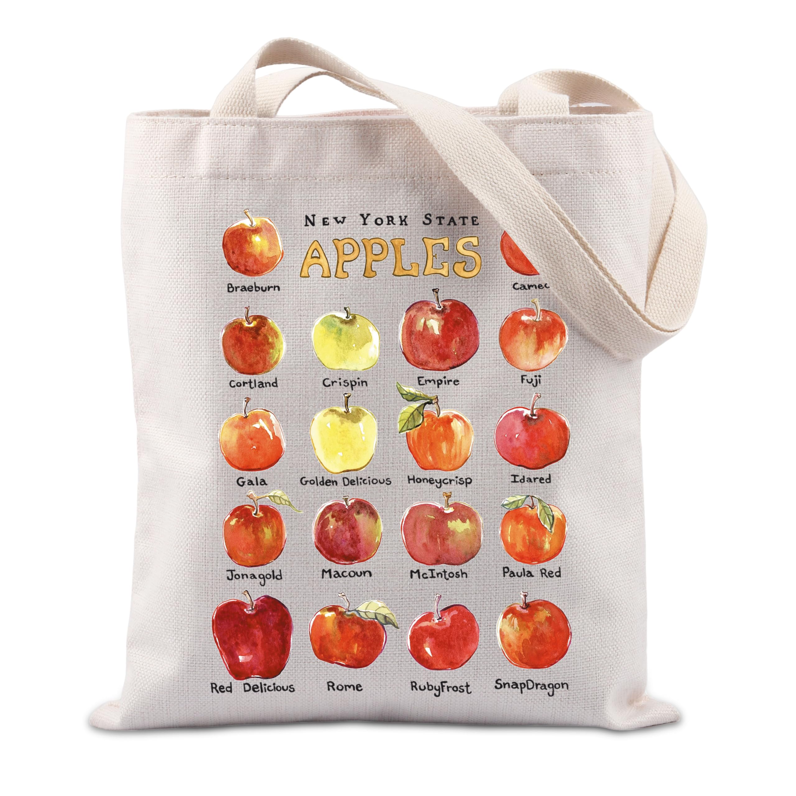 TIIMG New York State Apples Tote Bag NYC Gift New York Vacation Tote New York Shopping Bag