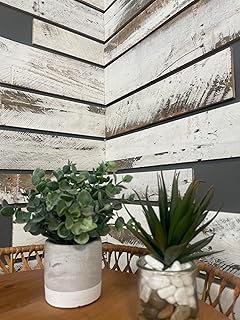 Vintage Harvest Whitewashed Reclaimed Barn Wood Wall Planks- Rustic Kiln...