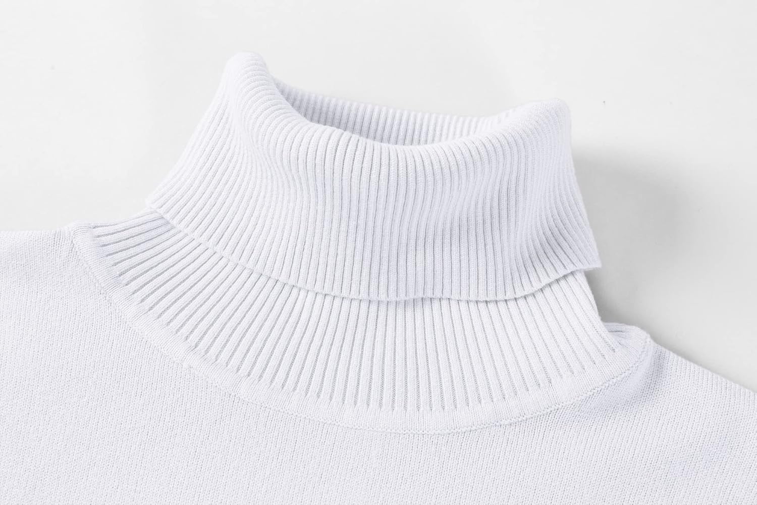 QZH.DUAO Men's Slim Fit Turtleneck Pullover Sweaters Casual Lightweight Knitted Basic Tops - Image 3