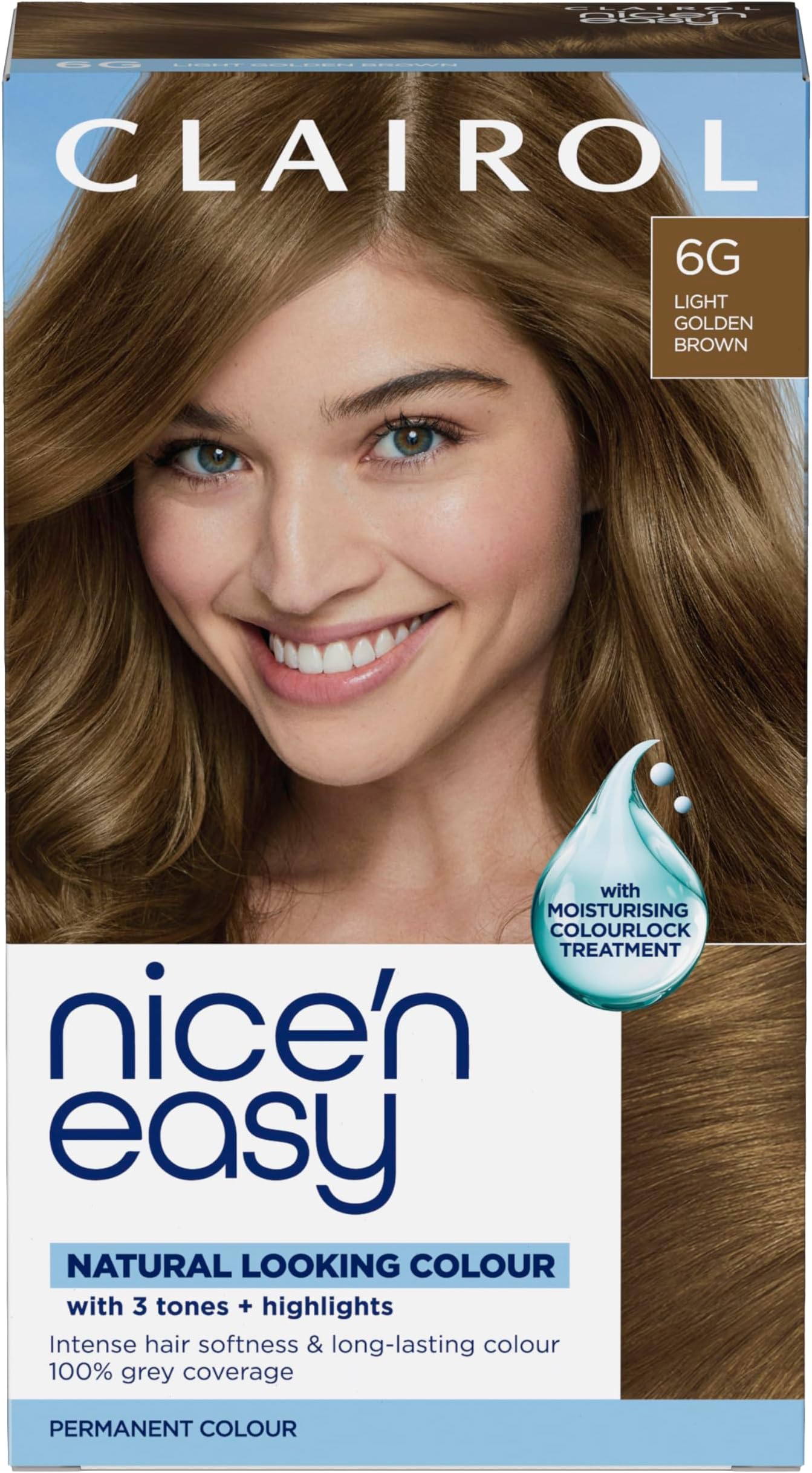 Nice'n Easy Crème Natural Looking Oil Permanent Hair Dye Infused