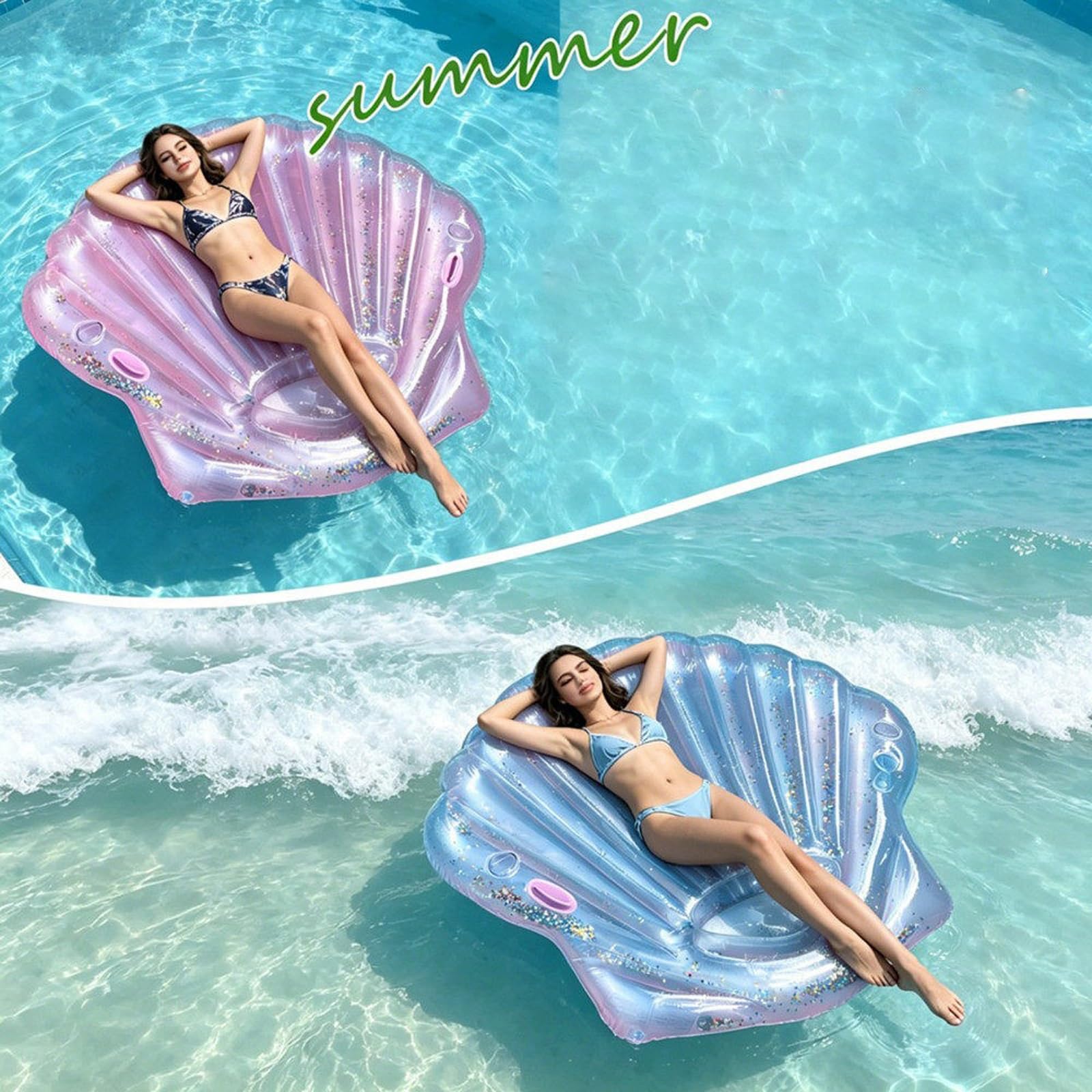 Lettino Gonfiabile Piscina, Materassino Gonfiabile da Mare