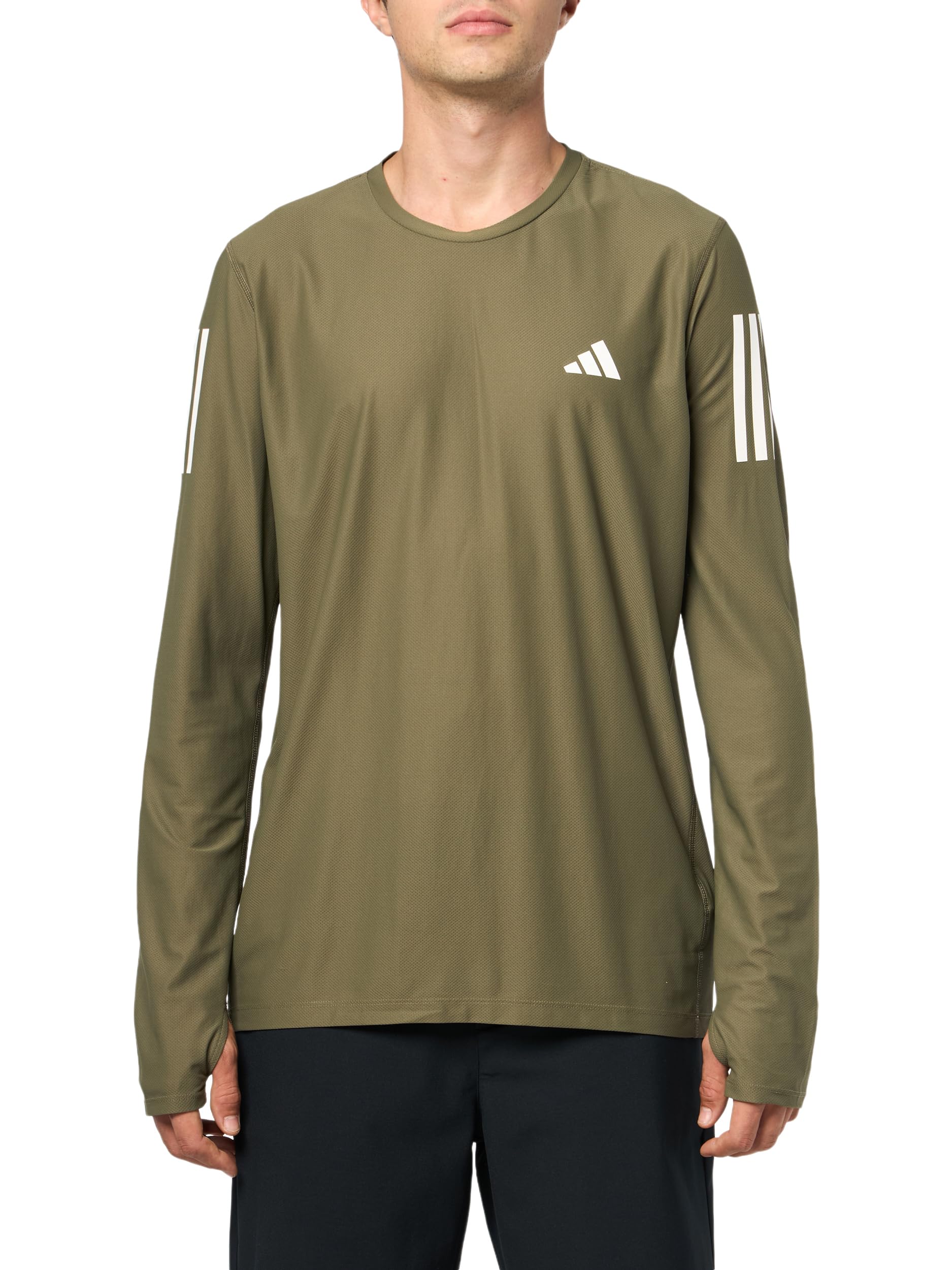 

                                                    Adidas Men's Own The Run Long Sleeve T-Shirt, Oliv
