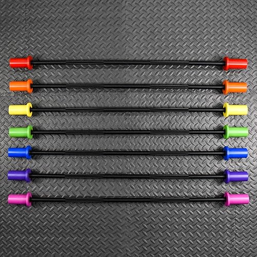 Miniatura 2 de NEXO Kids - Barra de entrenamiento olímpico de 5 libras, 5 libras para jóvenes o nuevos levantamiento de pesas y levantamiento de potencia