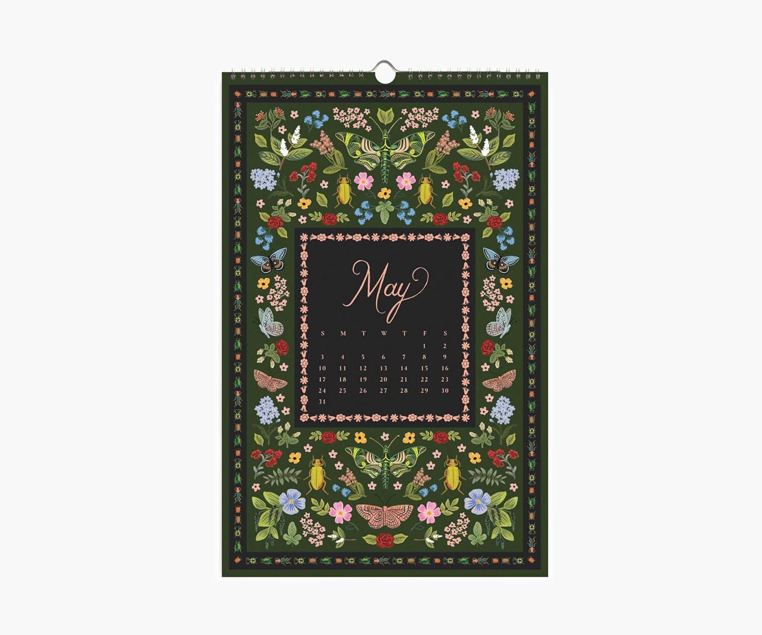 RIFLE PAPER CO. Wall Calendar, Dated for the Months of January - December 2026, Monthly Illustrations, Remember Birthdays, Anniversaries, Celebrations and More (17"L x 11"W), Flora