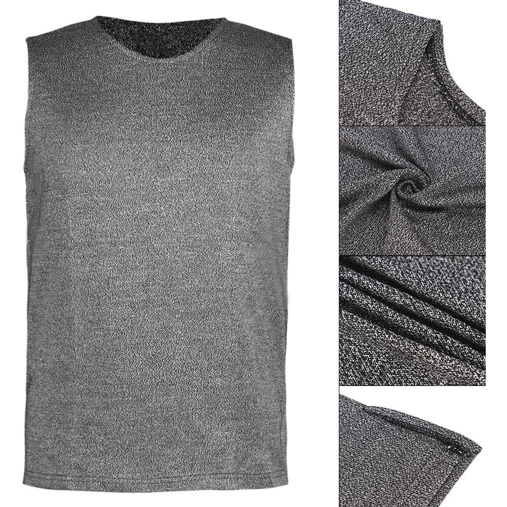 Koszulka ochronna T-shirt odporna na przecięcia, koszulka ochronna poziomu 5, wysokiej jakości materiały ochronne, dla pracowników branży metalowej i obróbki drewna (M)