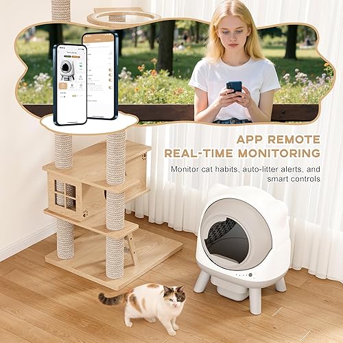 Greesum Smart Self-Cleaning Litter Box with App — packaging and what arrives in the box