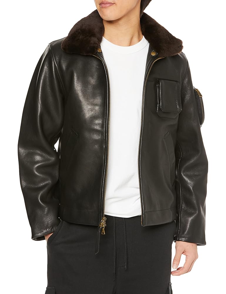 Amazon | [ヒューストン] ミリタリー FRENCH AIR FORCE LEATHER