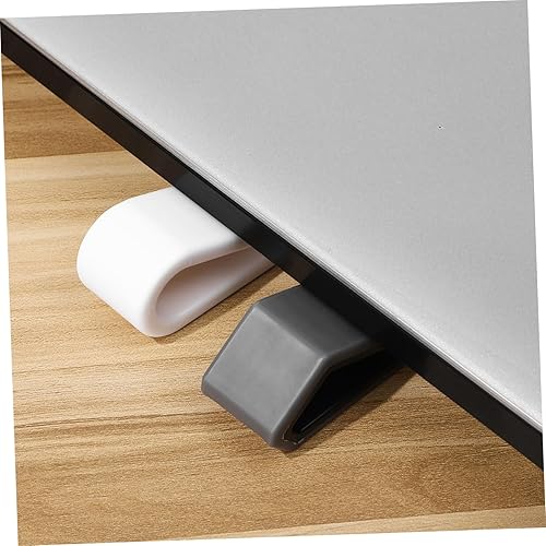 Miniatura 9 de Veemoon 4 soportes ajustables para computadora portátil, antideslizante, soporte elevador para escritorio, soporte universal ventilado para