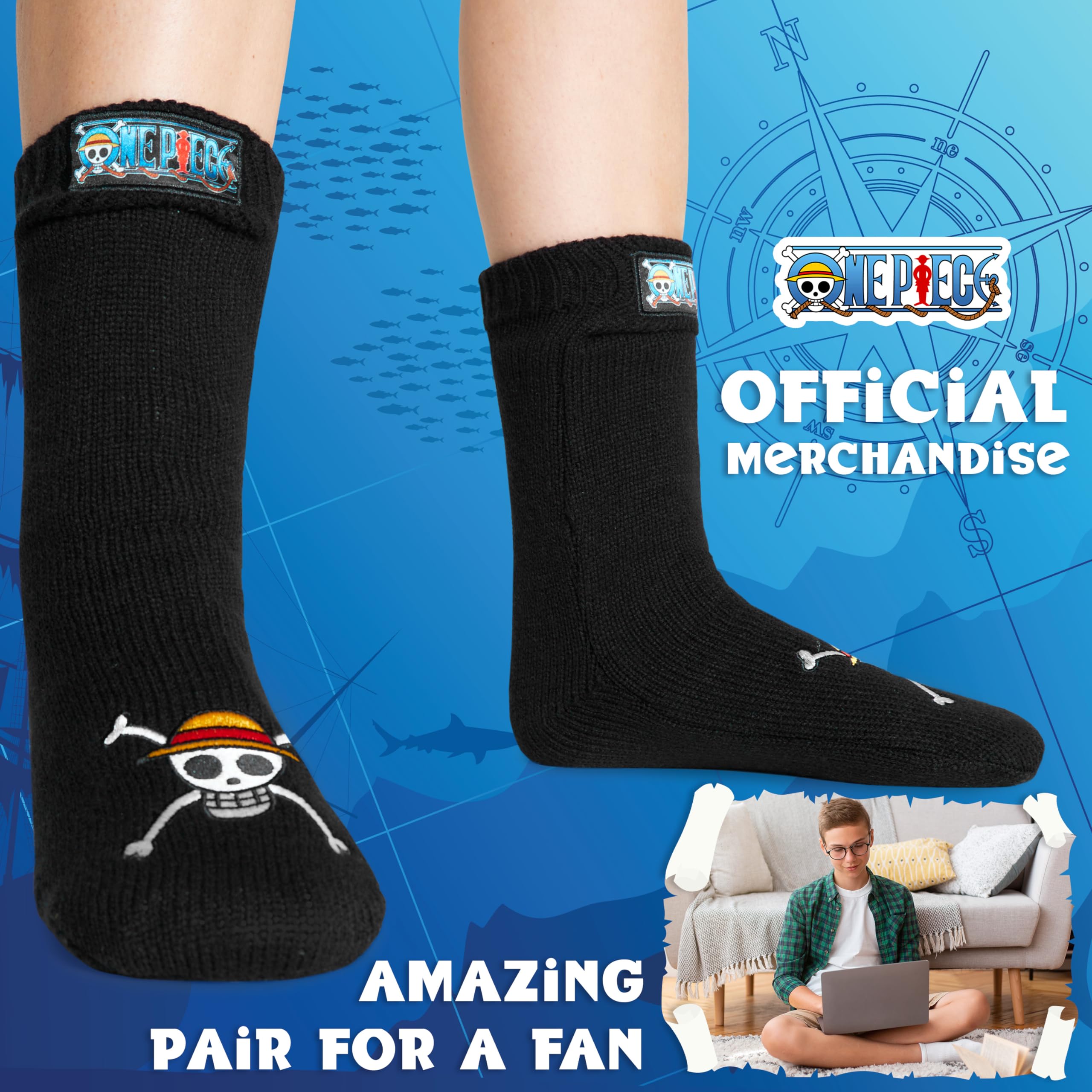 Calcetines Antideslizantes One Piece Térmicos Invierno Talla Única