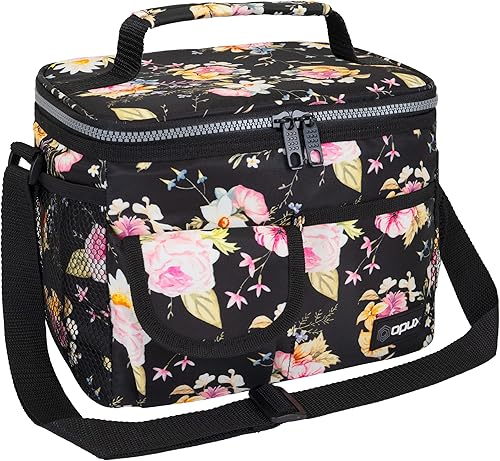 OPUX Lonchera aislada para adultos, hombres, mujeres, niños y niñas Bolsa térmica mediana a prueba de fugas para la escuela, trabajo, oficina