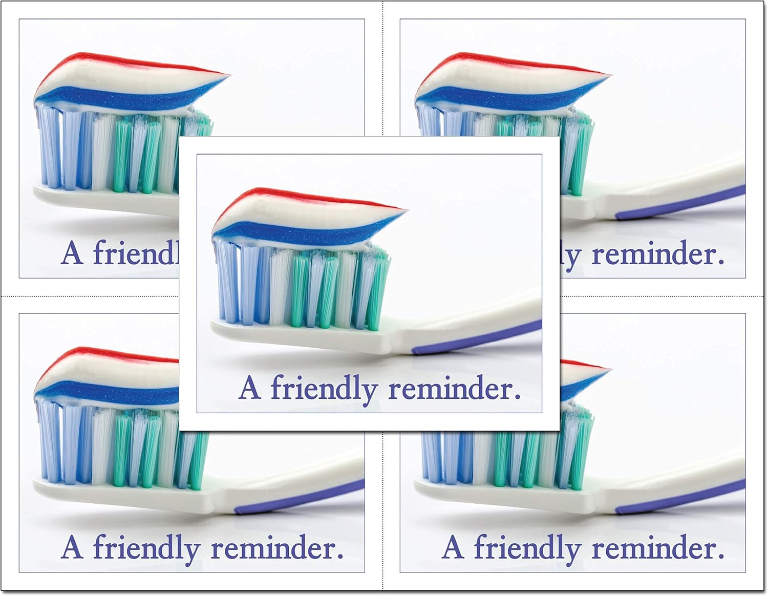 Laser Reminder Postcards, Dental Appointment Reminder Postcards. 4 Cards Perforated for Tear-off at 4.25" x 5.5" on an 8.5" x 11" Sheet of 8 Pt Card Stock (1000)
