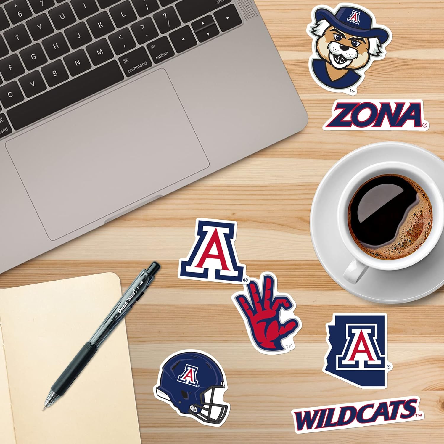 University of Arizona Premium Vinyl Sticker Pack – 50 Waterproof Wildcats Decals for Laptop, Water Bottle, Tablet, Car, Skateboard & More – Officially Licensed Variety Set - Image 3