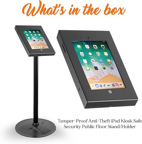 Miniatura 7 de Pyle Soporte de seguridad antirrobo para tableta, soporte de quiosco de aluminio resistente para iPad 234Air, altura de poste de 37.8 pulgadas,
