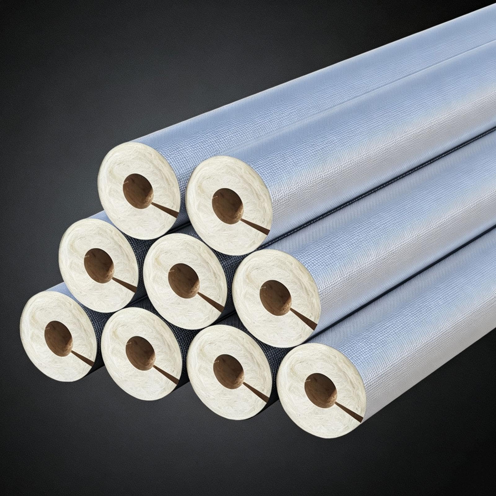 Tubos de espuma aislantes Tubos aislantes autoadhesivos Papel de aluminio