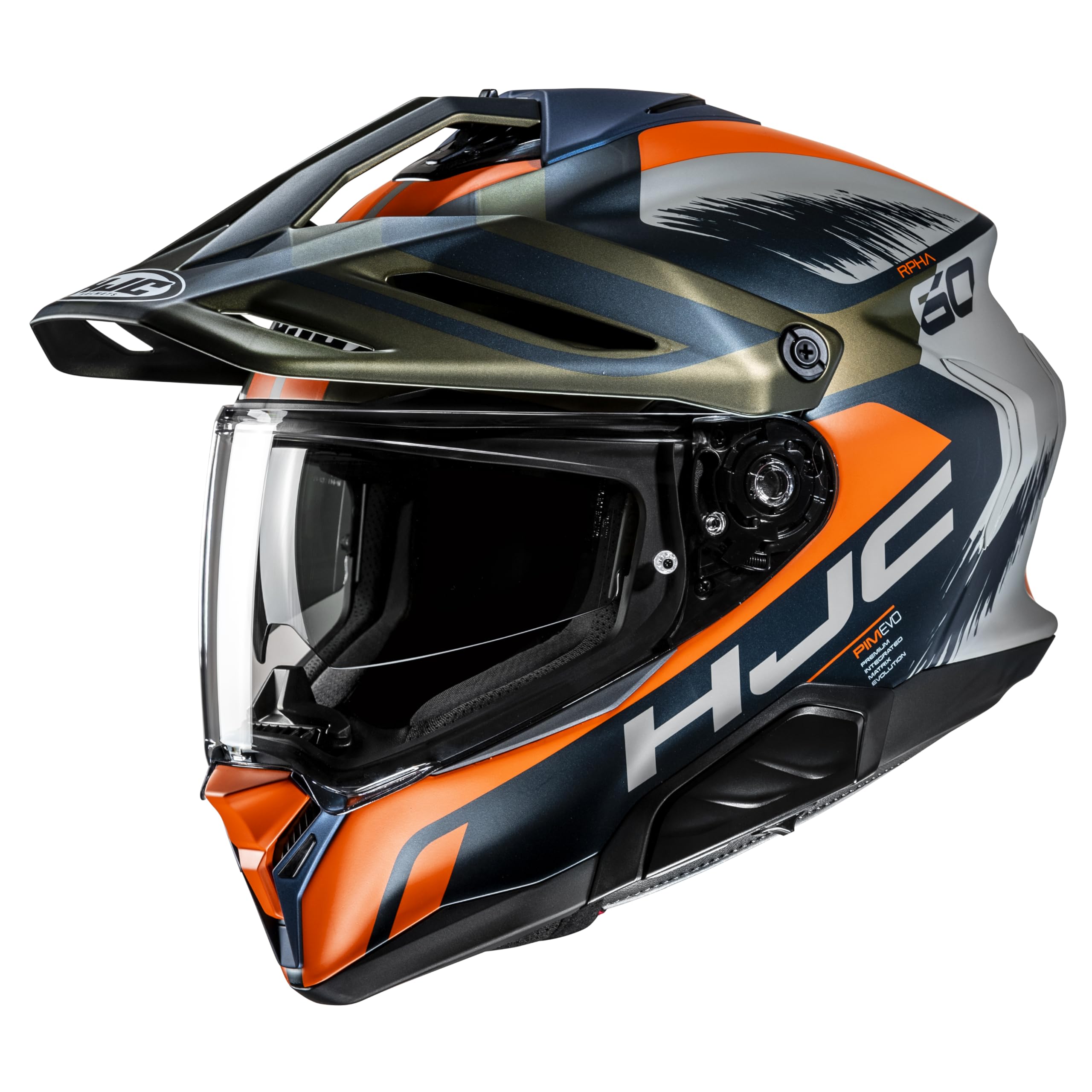 RPHA 60 Quid MC47SF Orange Blau Matt Adventure Motorrad Helm