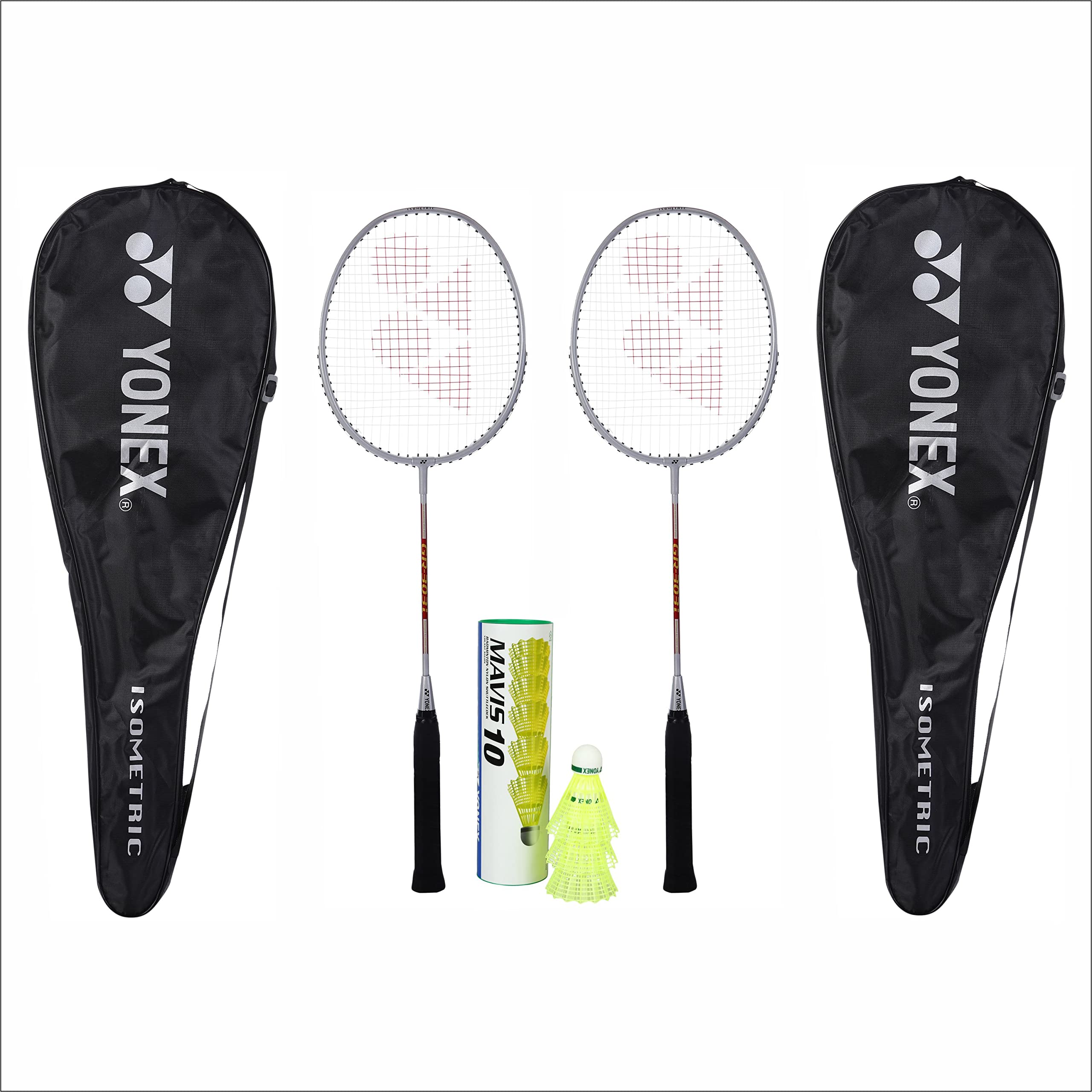 Yonex GR 303I Made in India Pack of 2 with Mavis 10 Shuttlecock Combo |Made in India|-image-44