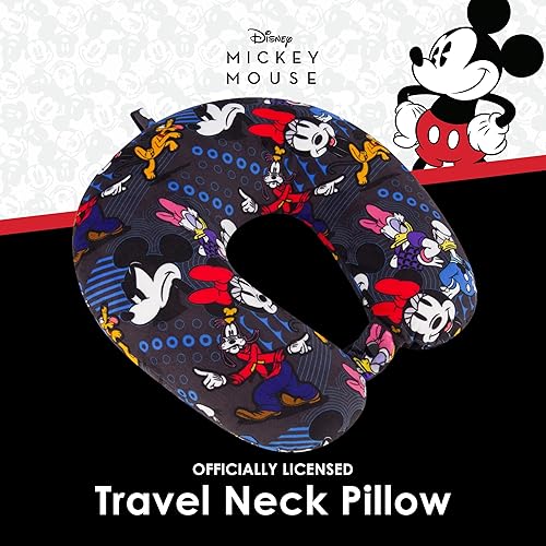 Miniatura 2 de FUL Disney Mickey Mouse and Friends - Almohada de viaje para el cuello, almohada de Minnie Mouse para avión, automóvil y oficina, cómoda y