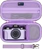 4K Digital Camera Case Compatible with VJIANGER, Duluvulu, JGIPL, Zostuic, Oiadek, SIXTARY, Gavonde, NIKICAM, YIGLLO, DUOCH Vlogging Camera with Shoulder Strap, Purple Small Camera Bag