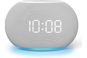 Reacher Alarm Clock with Alexa and Clock Display