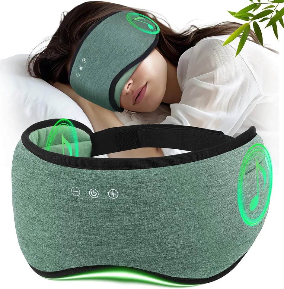 Sommeil premium 2026 : 50 produits pour dormir comme jamais MUSICOZY Masque Bluetooth pour les yeux en bambou et coton
