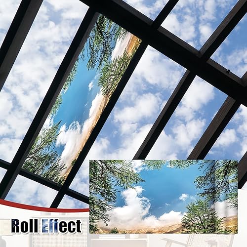 Miniatura 4 de Outus 4 piezas de cubierta de luz fluorescente para decoración de aula con 10 filtros magnéticos de luz fluorescente, cubierta magnética de luz de