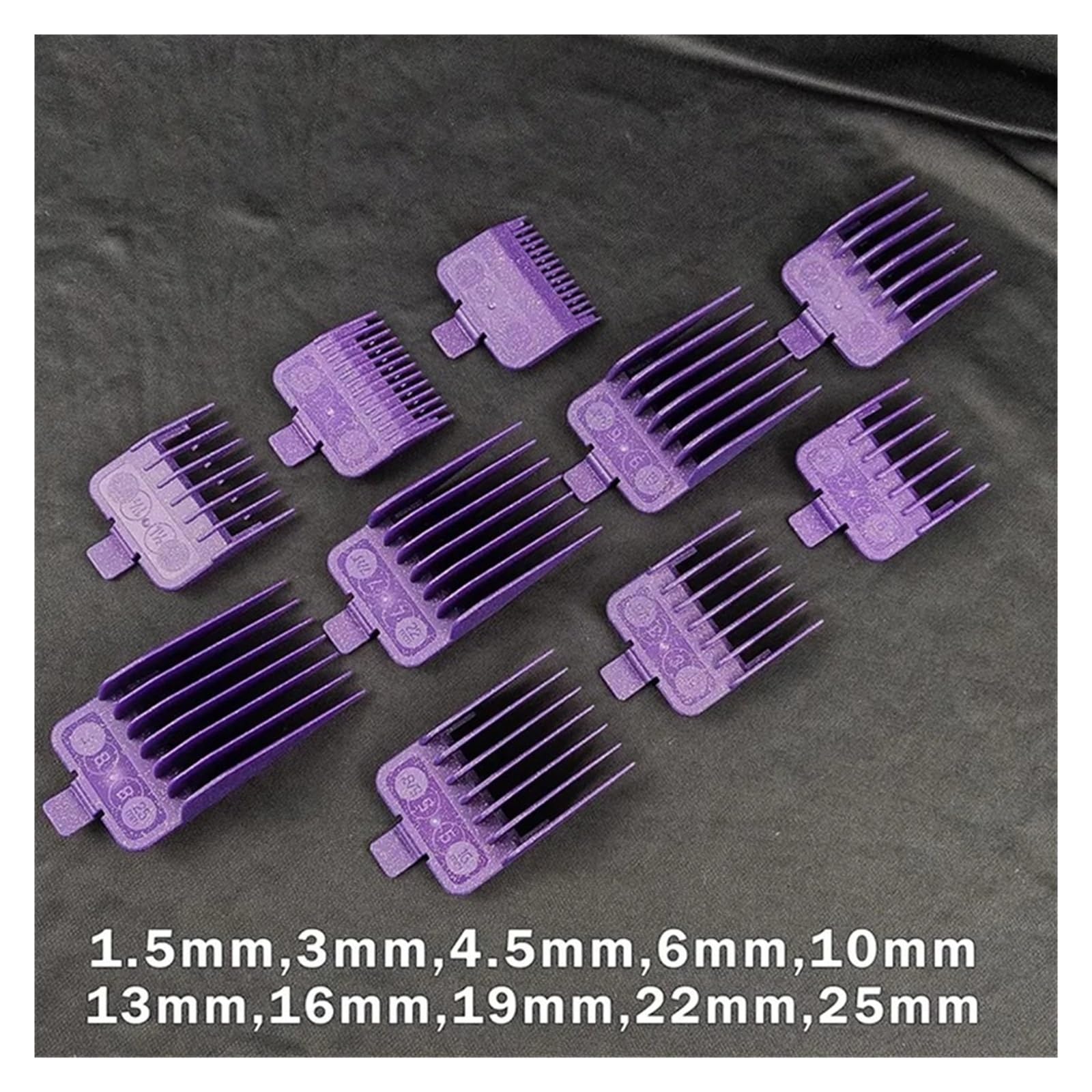 10 Uds. Peines De Corte De Pelo Protectores Morados M10 M5F Peines De Límite De Cortadora De Pelo Profesional Accesorios De Peluquero