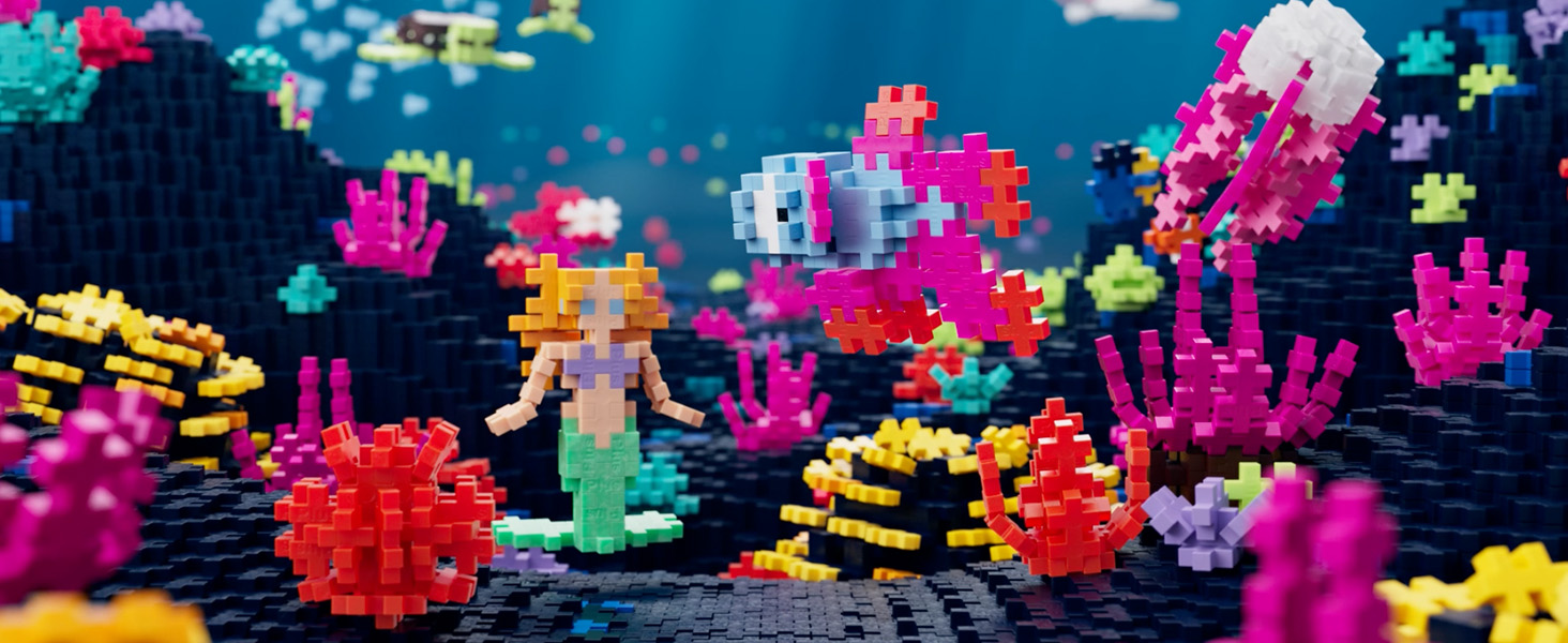 Amazon.com: PLUS PLUS Playful Plant Packets, 3D Puzzle Building