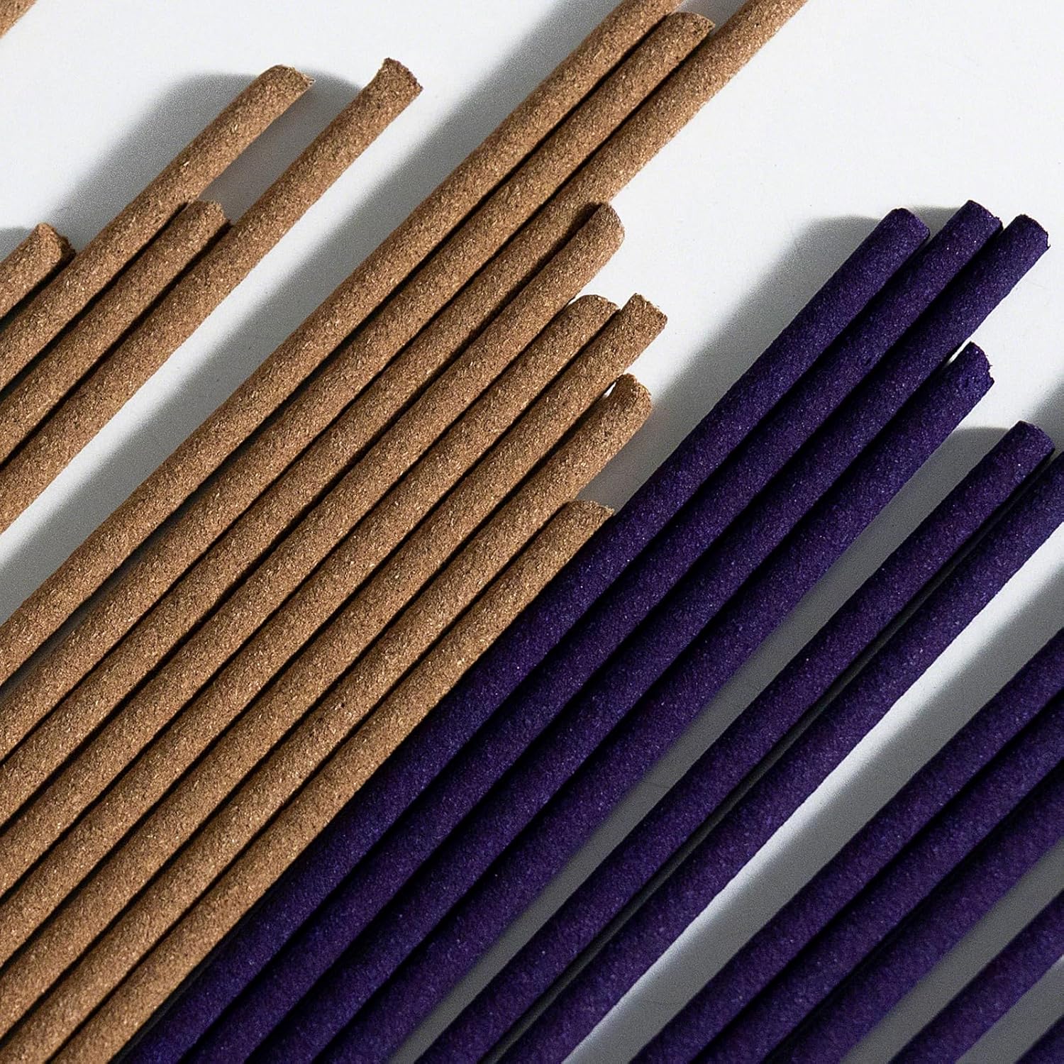 Asayu Japan Traditional Incense Sticks - Purification Set (Sandalwood & White Sage + Sandalwood & Rose), 40gr (Each Scent 20g), for Yoga, Zen Meditation and Relaxation - Traditional Smoke Type