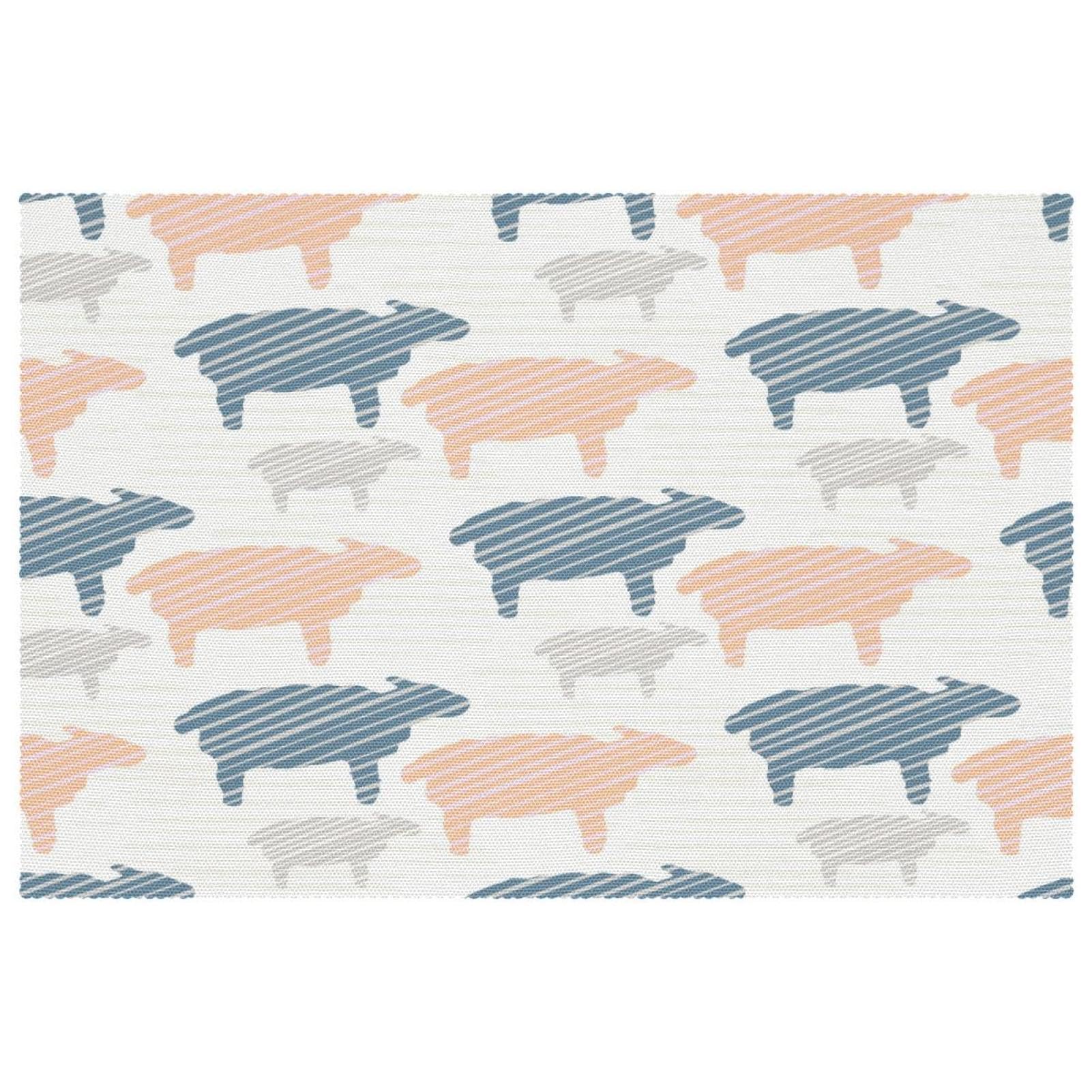 Set de table mouton Oxford pour une décoration de salle à manger chaleureuse