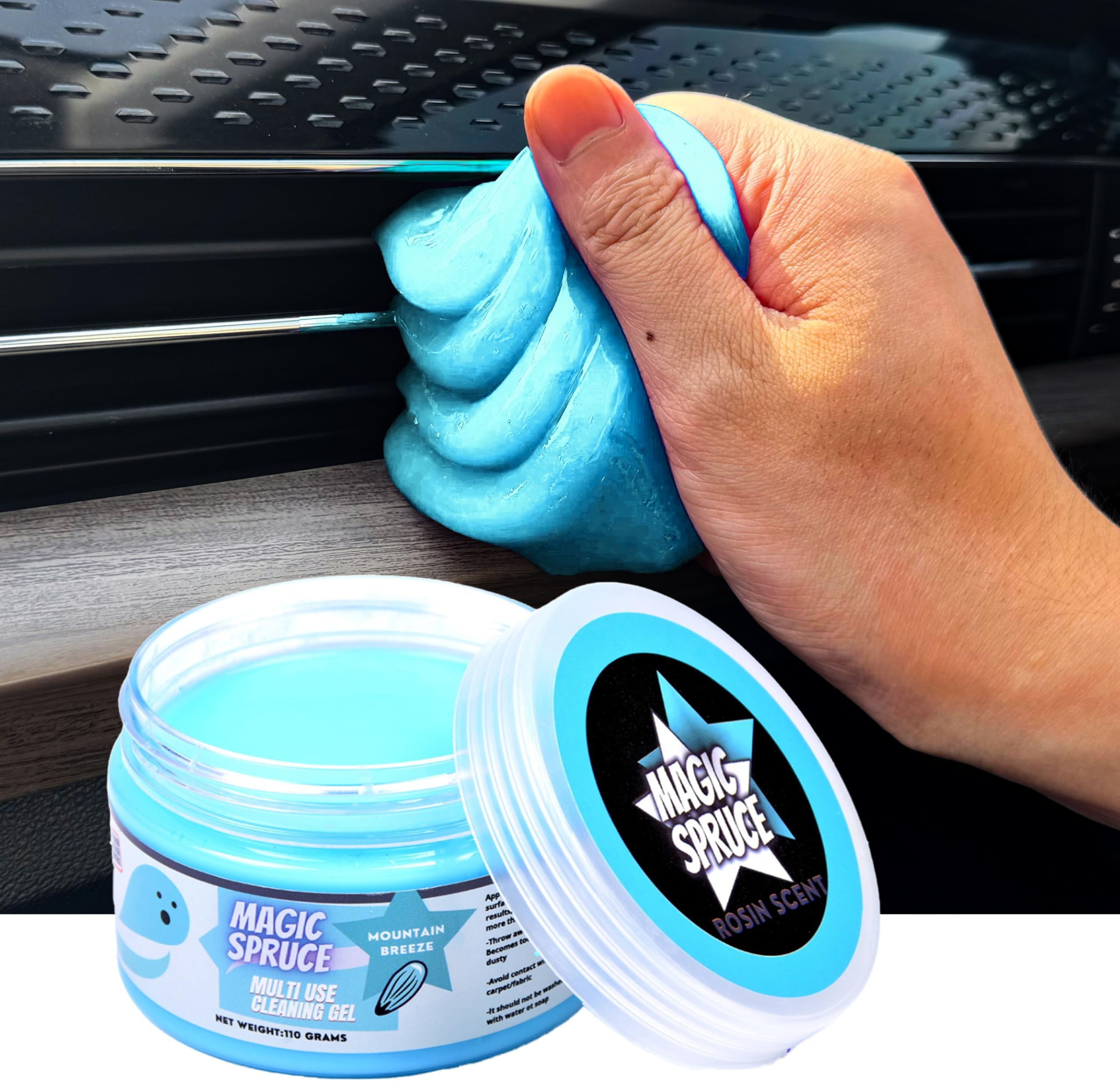 ToysButty Car Cleaning Gel Kit for Interior, Non Water Car Detailing Putty, Scented Car Dashboard Cleaner, Car Cleaning Products, Car Accessories for Men Women,Reusable PC Laptop, Keyboard Cleaner