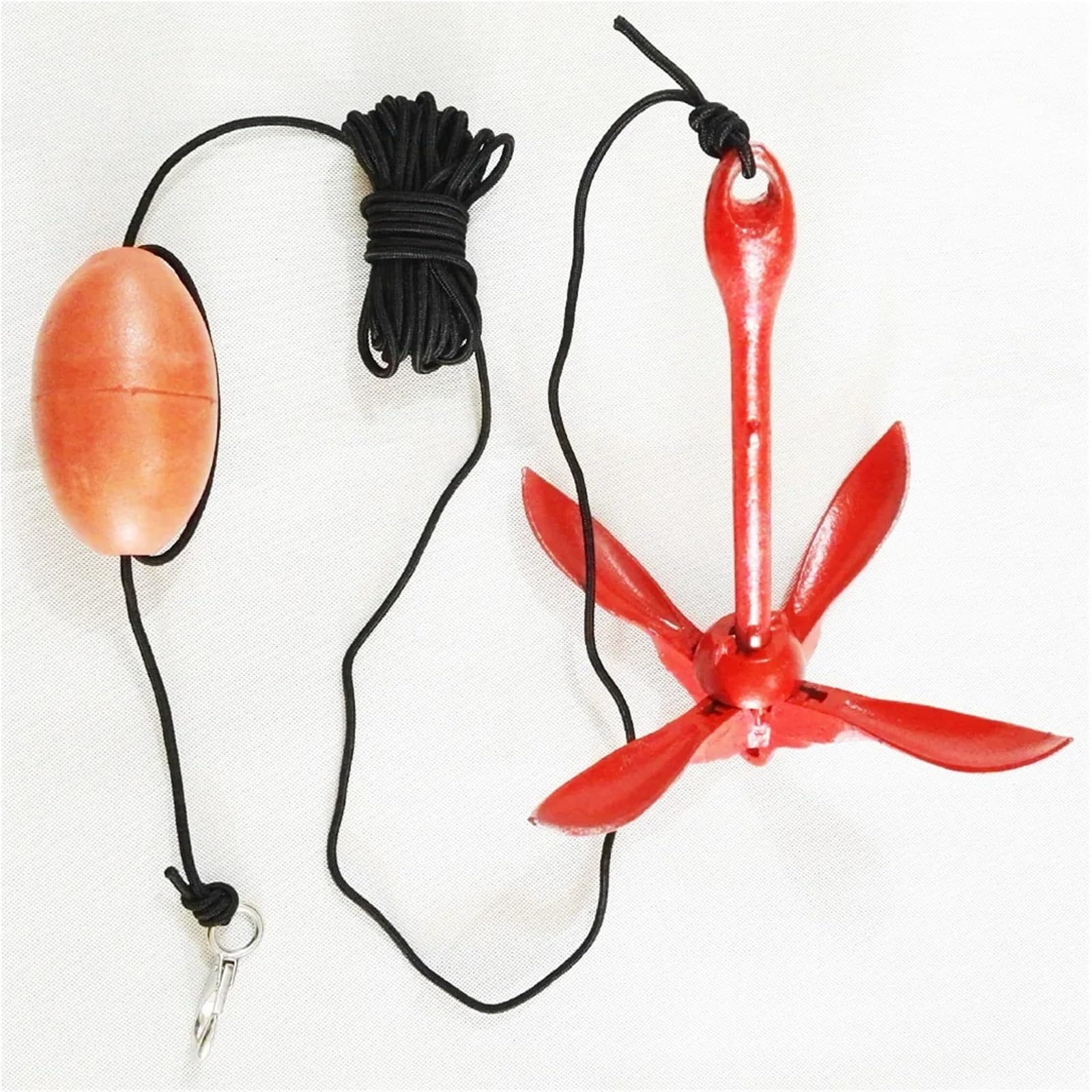 Festmacherleine, 1,5 kg Klapp-Set – 30 Fuß Seilsack-Clip und Markierungsboje – for Schlauchboote, Jetskis, kleine Boote, Kanus, Beiboote