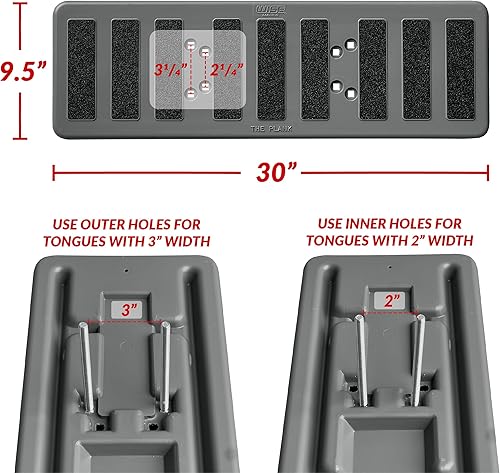Miniatura 7 de Wise 101 - The Plank - Plataforma de pasarela de lengua para remolque de barco, color gris