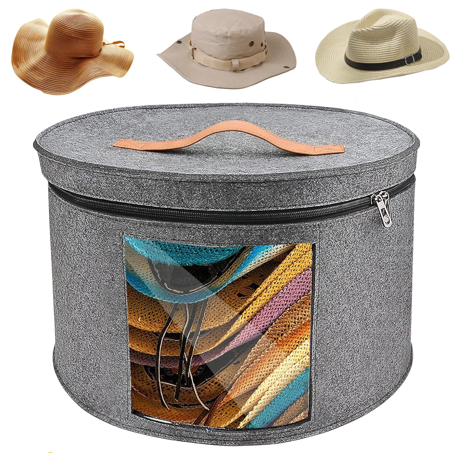 rangement pour chapeaux avec couvercle – Image 1
