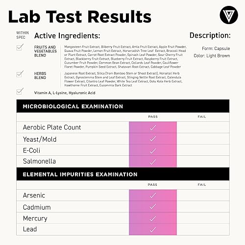 Miniatura 4 de Vital Vitamins Suplemento de Colágeno Vegano - con Sílice y Ácido Hialurónico - Suplementos de Colágeno a Base de Plantas - Apoya el Cabello, la