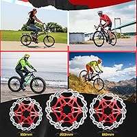 Vista 6 de BUCKLOS Rotor de freno de disco flotante de 6.299 in, 7.087 in y 7.992 in, rotores de frenos MTB de acero inoxidable con 6 pernos, rotor de disco