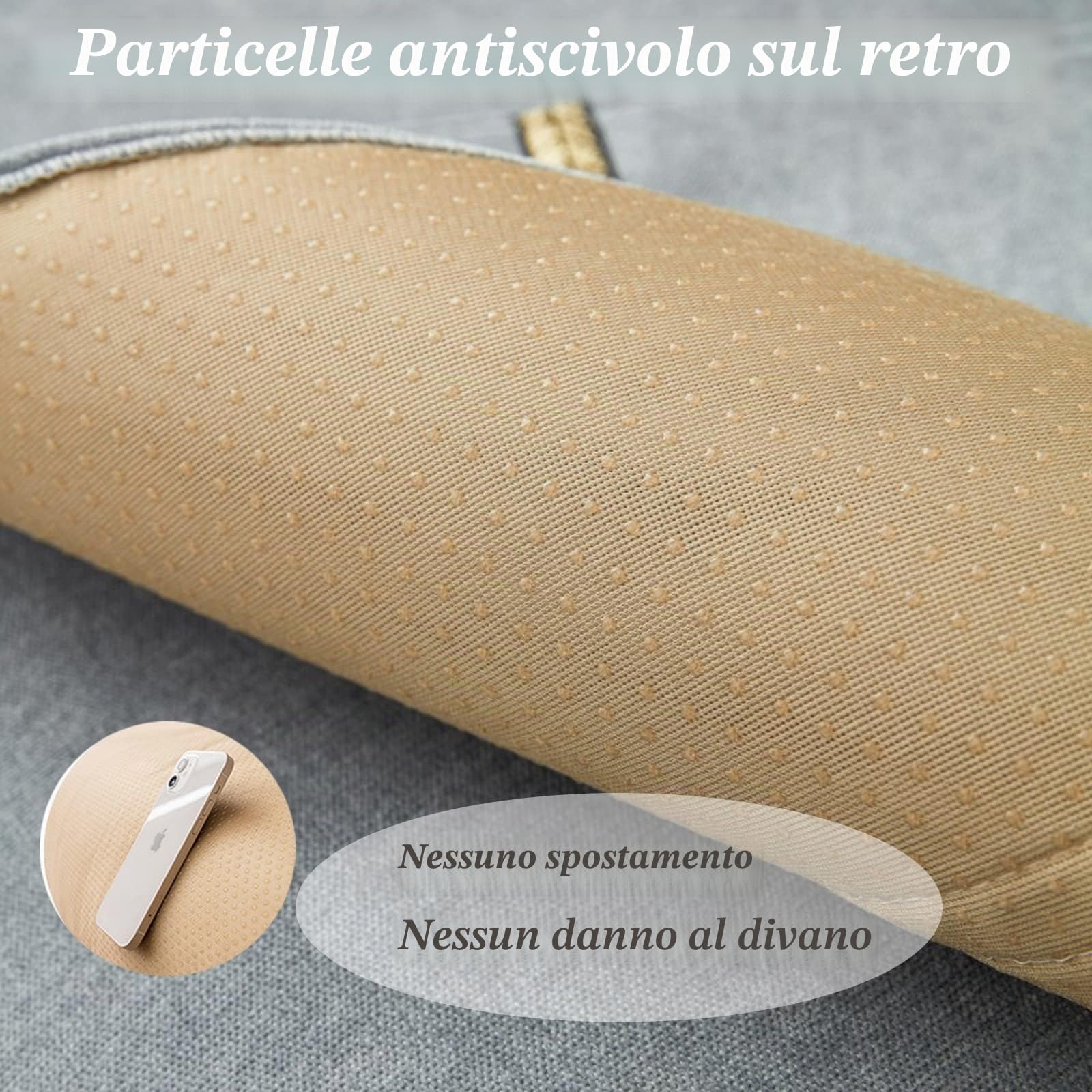 Copridivano 3 Posti Con Penisola,Fodera Per Divano Antiscivolo Antimacchia,Angolare Antigraffio Gatto Copri Divano Copridivano Universale,Grigio,1 pc 110x210cm
