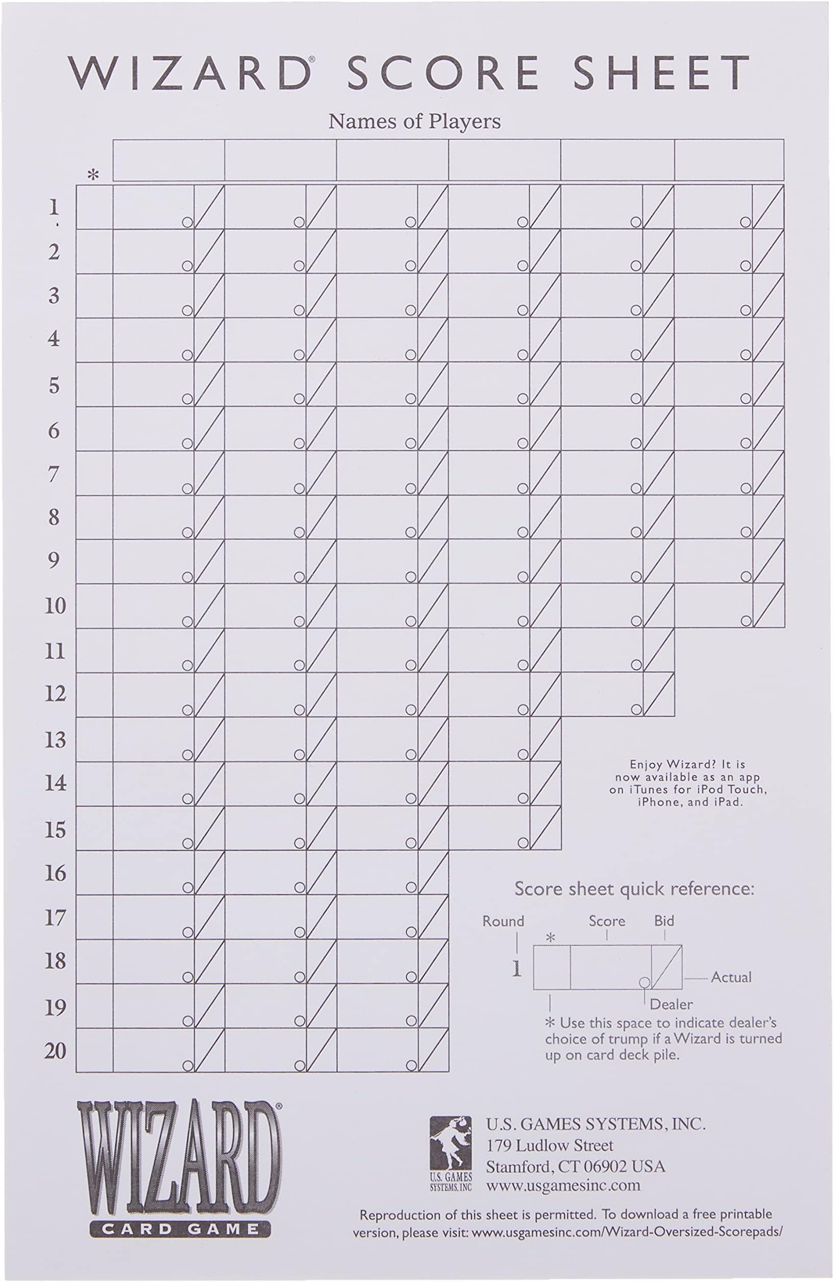 Oversized Wizard Scorepads