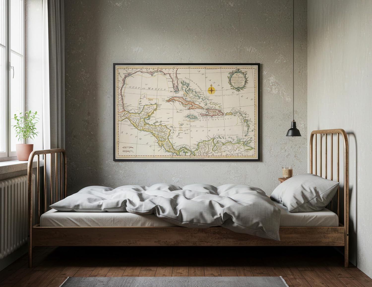 Gulf of Mexico and West Indies Nautical Chart 1795 - Historical Map Print - 24in x 16in