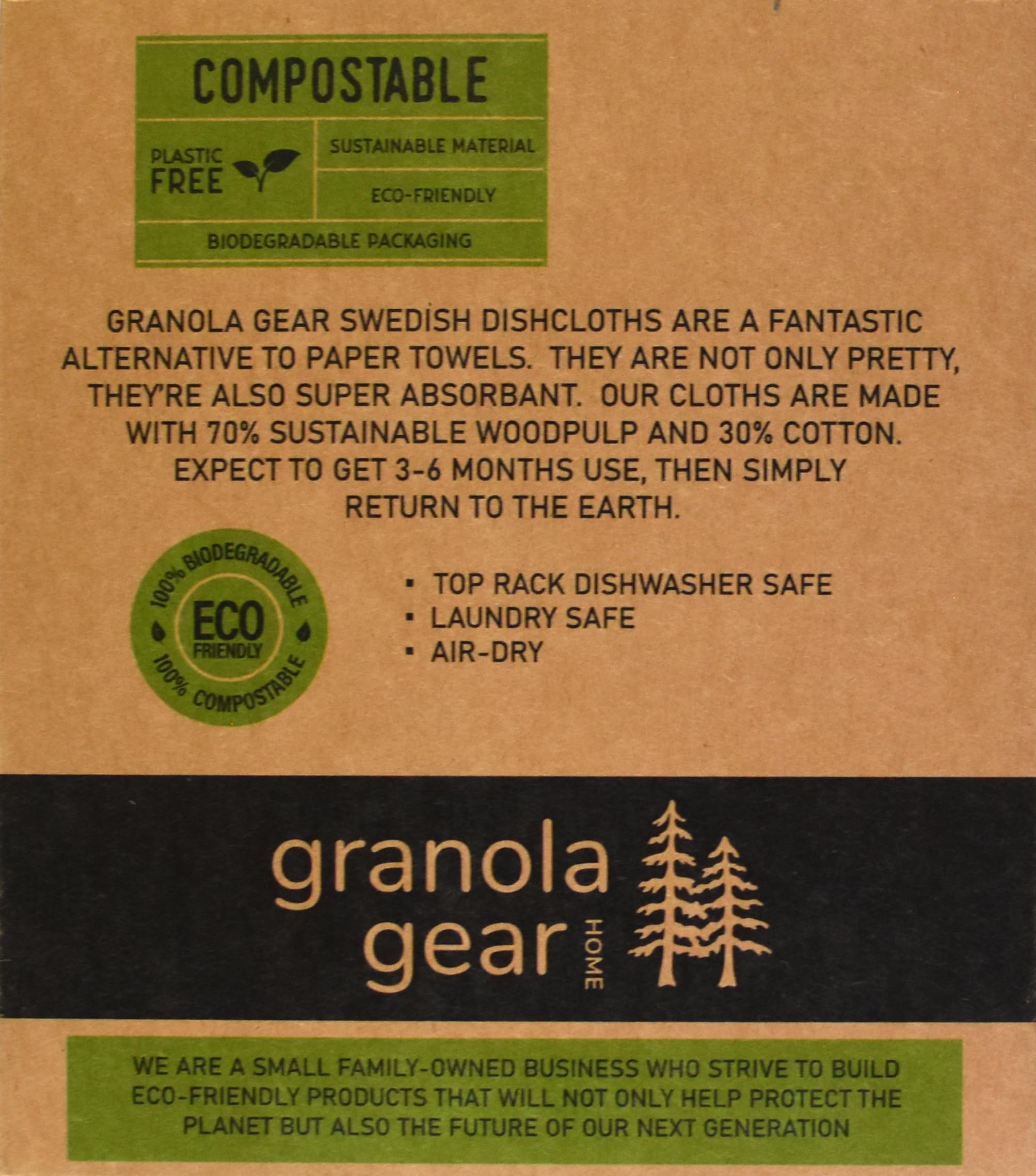 Paños de cocina suecos de Navidad de alta calidad para cocina, paquete de 6 toallas de papel reutilizables, ecológicas, compostables, biodegradables, esponjas de paño de lavado de