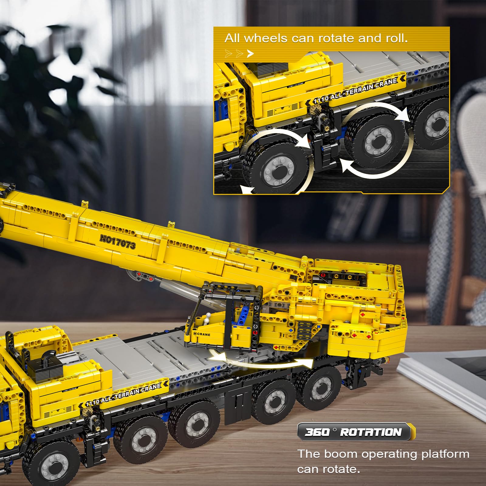 Mould King 17073 Engineering Truck Construction Set, Remote