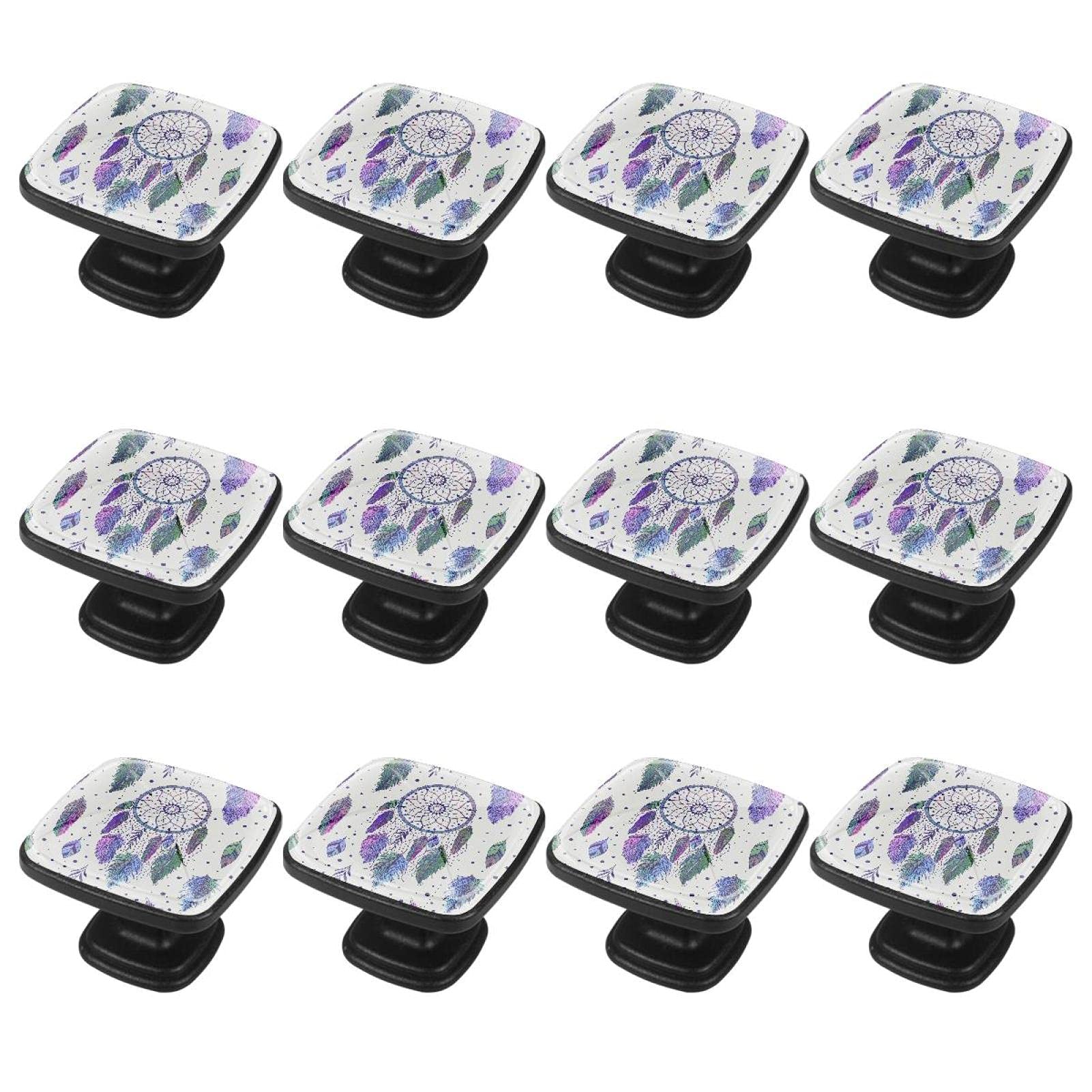 Boutons d'armoire violet style ferme pour décorer une commode