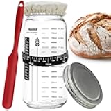 Mellbree Sourdough Starter Jar Kit, 35 oz Sourdough Bread Starter Jar Kit for the Perfect Sour Dough Bread & Sourdough Starter Kit