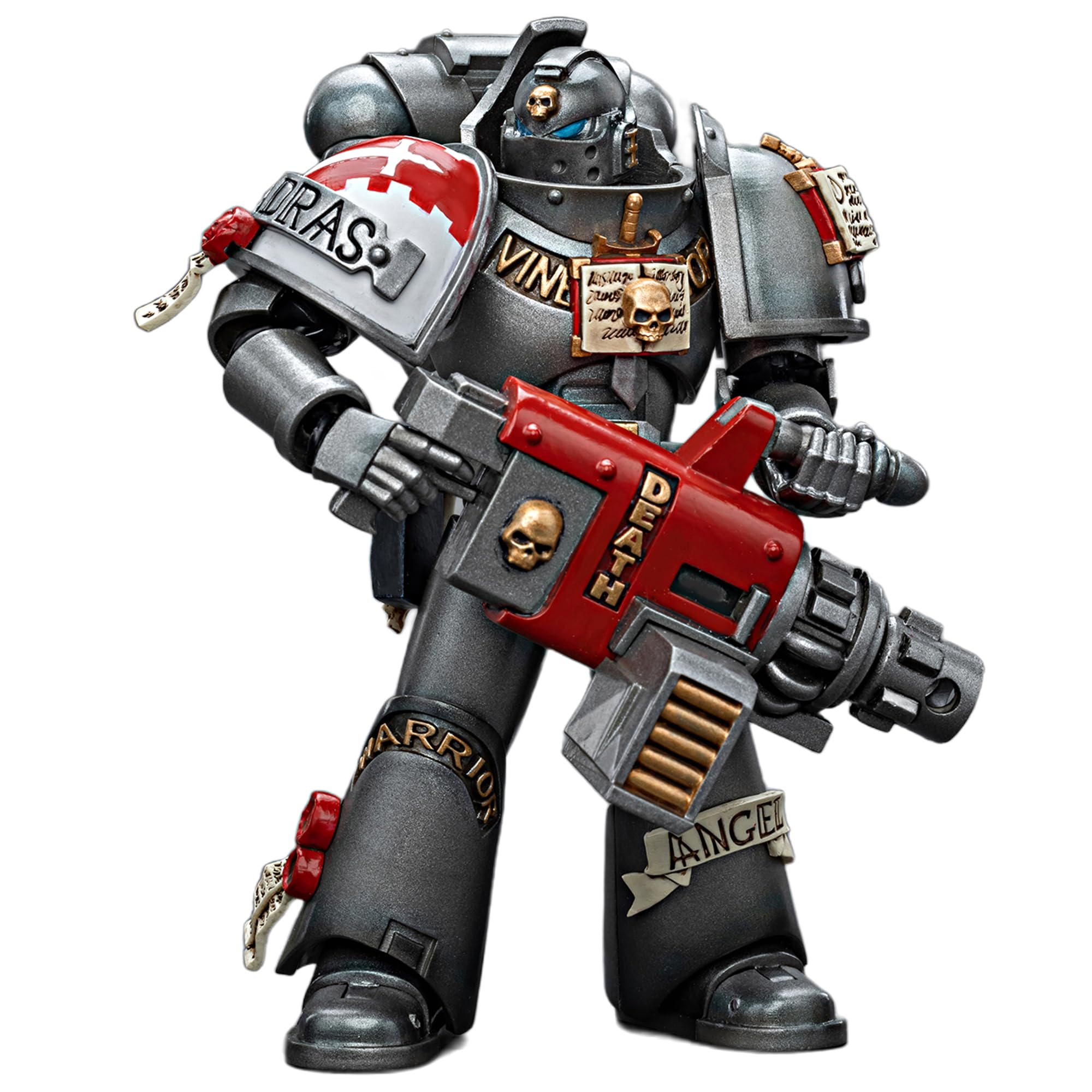 TOYVERSE Joytoy 1/18 Action Figure Warhammer 40,000, Grey Knights Strike Squad Grey Knight with Psycannon, Mobile Joints Character Model, 12 cm, 15 Years and Older