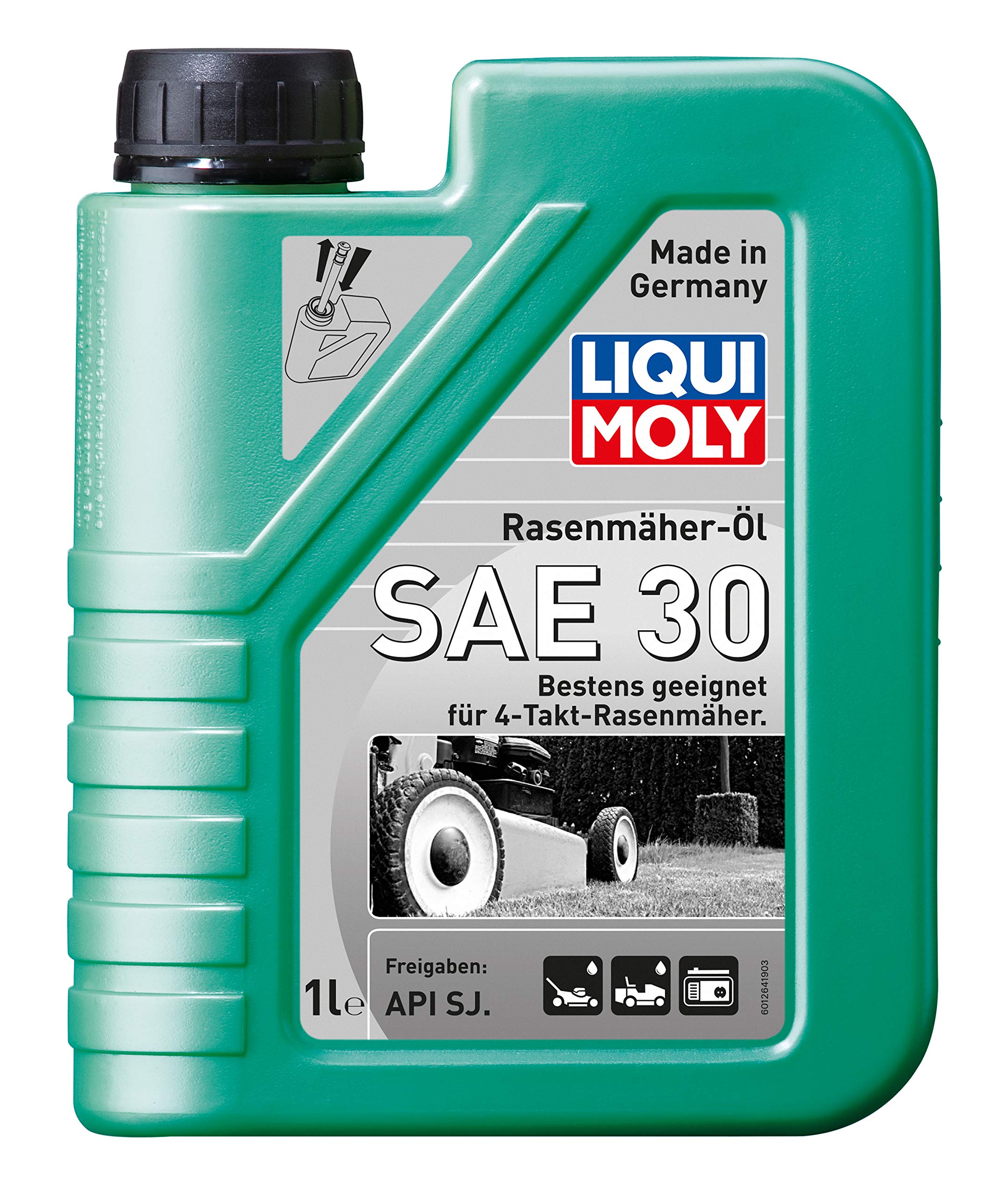 2x 1L Rasenmäher-Öl Mowing Machine Oil SAE 30 1264 +2x ILODA Schmutzradierer