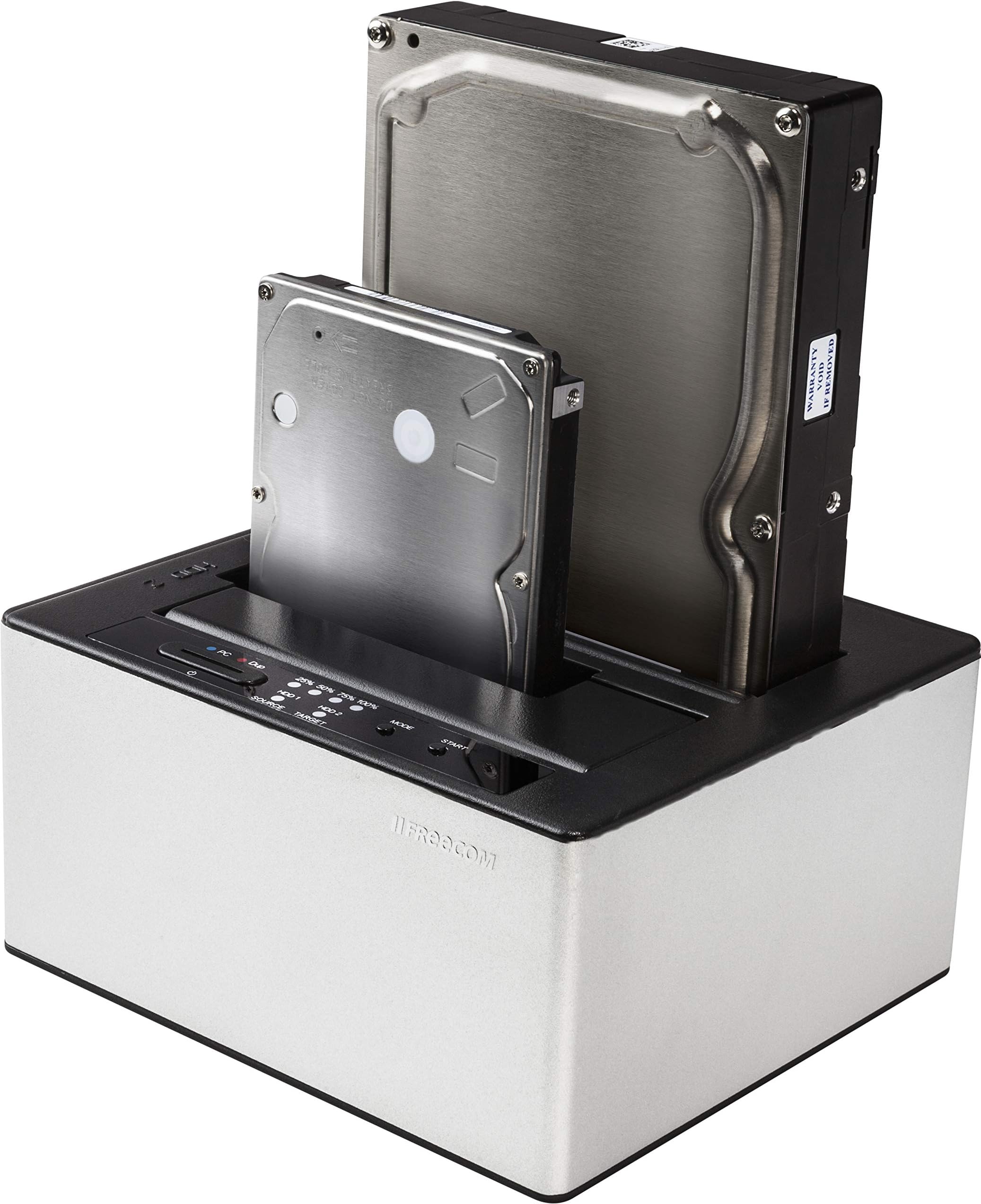 Freecom 56136 USB 2.0 Hard Drive Dock Duplicator for 2.5/3.5 Inch SATA Hard Drives